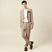Pantalon slim cigarette taupe homme