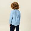 Chemise en jean denim bleach femme