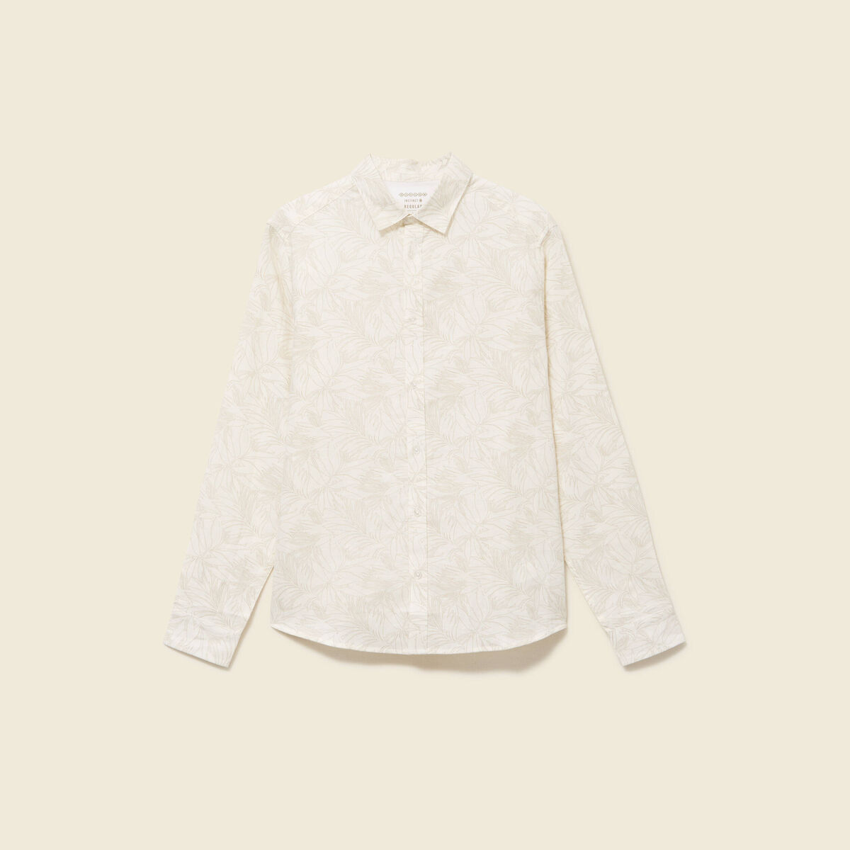 Chemise manches longues blanc homme