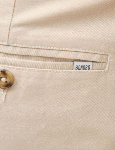 Pantalon chino sable homme