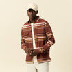 Surchemise manches longues bordeaux homme