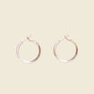 Boucles d'oreilles créoles couleur or femme