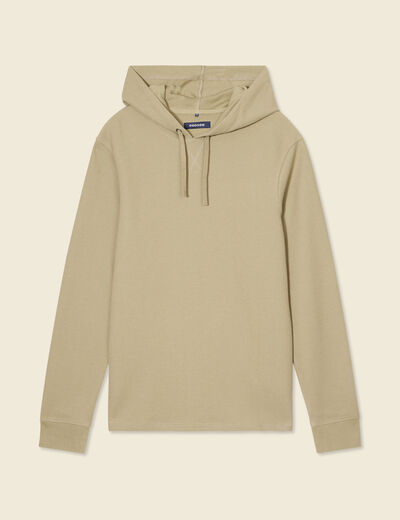 T-shirt à capuche gris homme