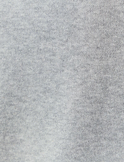 Pull col en V éco-responsable gris foncé homme