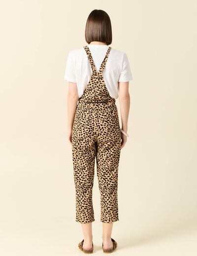 Salopette droite 7/8ème camel femme