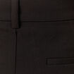Pantalon cigarette &agrave; pinces noir femme