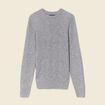 Pull manches longues gris homme