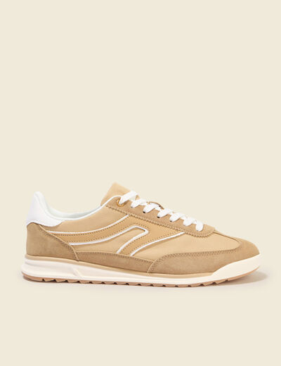 Sneakers marron clair femme