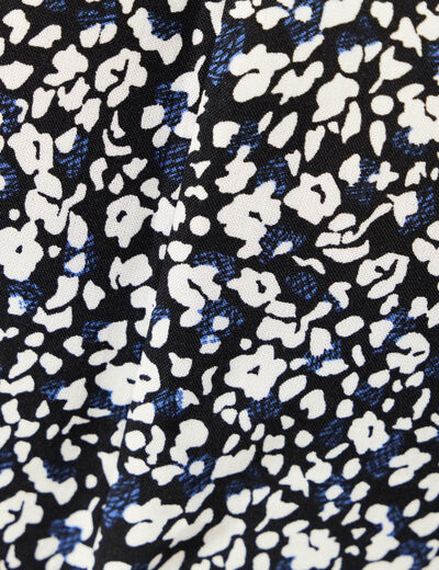 Jupe longue portefeuille bleu femme