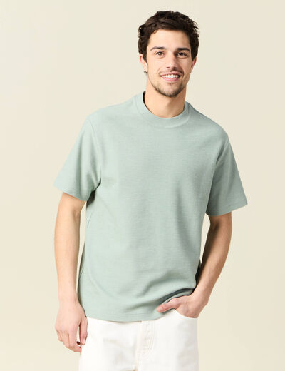 T-shirt manches courtes vert olive homme