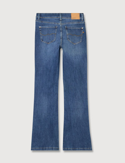 Jeans bootcut taille haute denim stone femme