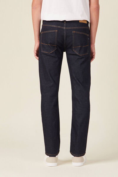 Jeans straight 5 poches denim brut clean homme
