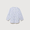 Chemise &agrave; manches longues bleu femme