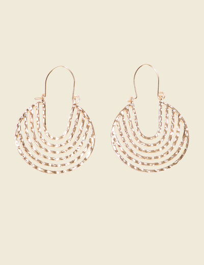Boucles d'oreilles créoles couleur or femme