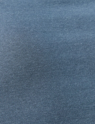 Polo manches courtes bleu gris homme