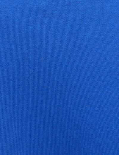 Sweat droit manches longues bleu electrique femme