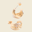 Boucles d'oreilles couleur or femme