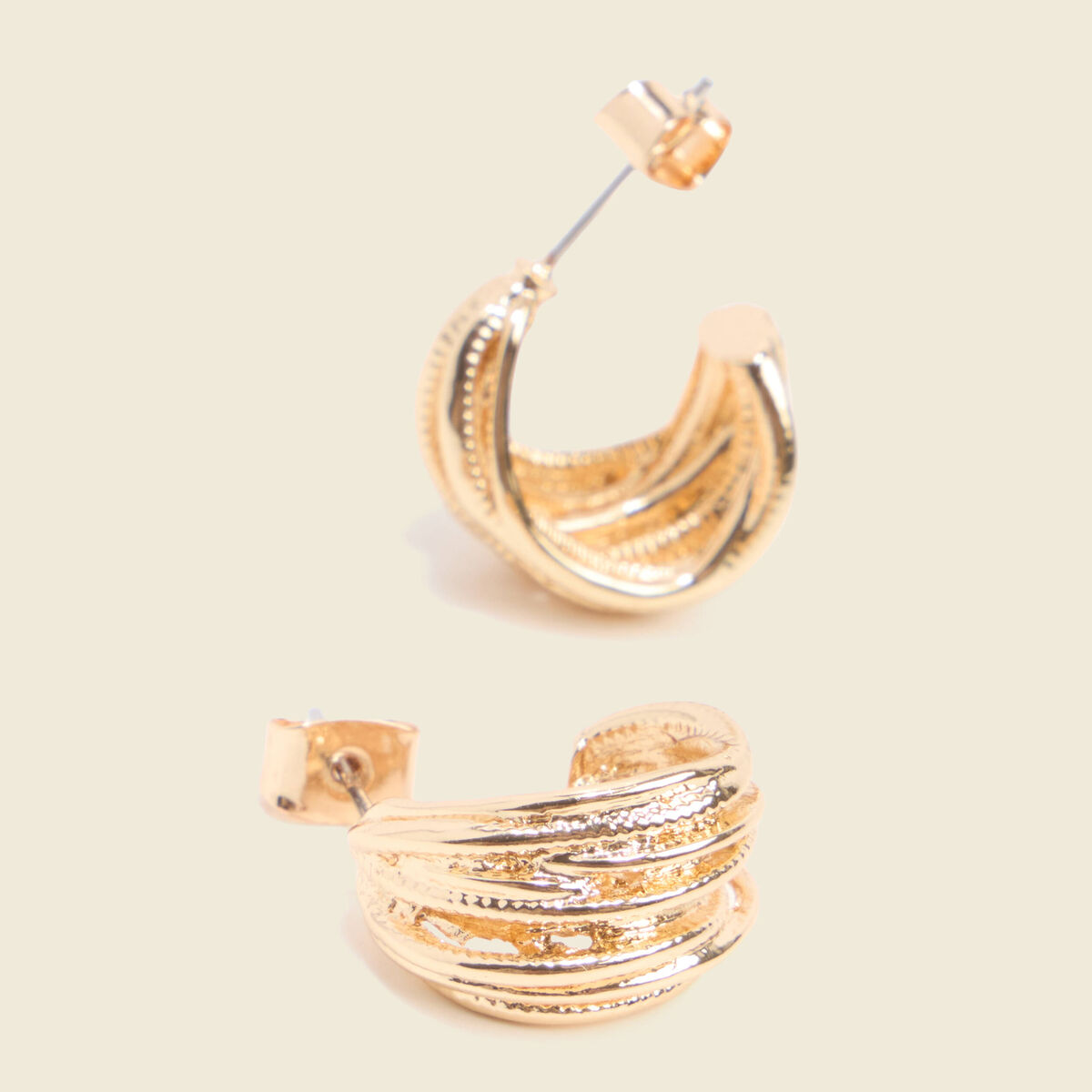 Boucles d'oreilles couleur or femme