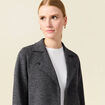 Gilet manches longues gris femme