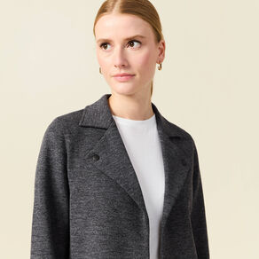 Gilet manches longues gris femme