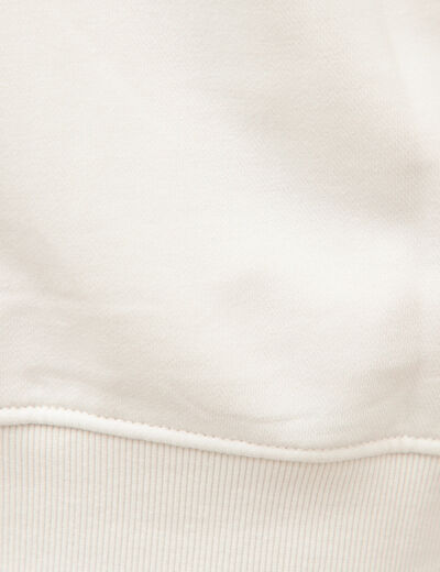 Sweat col rond manches longues gris clair homme