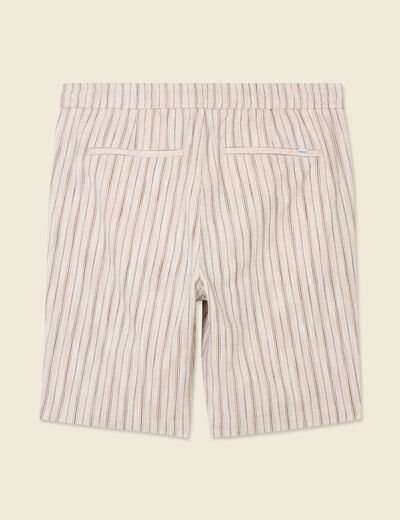 Bermuda droit à coulisse sable homme