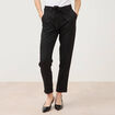 Pantalon paperbag noir femme