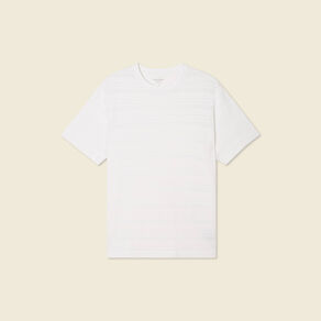 T-shirt manches courtes ecru homme