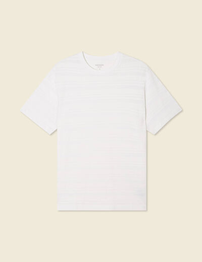 T-shirt manches courtes ecru homme