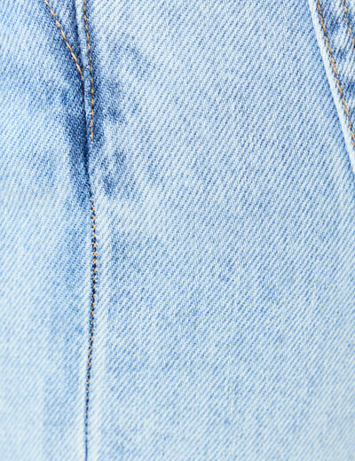 Jeans large baggy élastiqué denim used femme