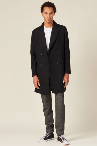 Pardessus éco-responsable noir homme