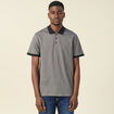 Polo manches courtes gris foncé homme