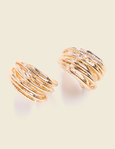 Boucles d'oreilles couleur or femme