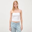 D&eacute;bardeur 2 en 1 avec brassi&egrave;re int&eacute;gr&eacute;e blanc femme