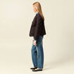 Blouson matelassé camel femme