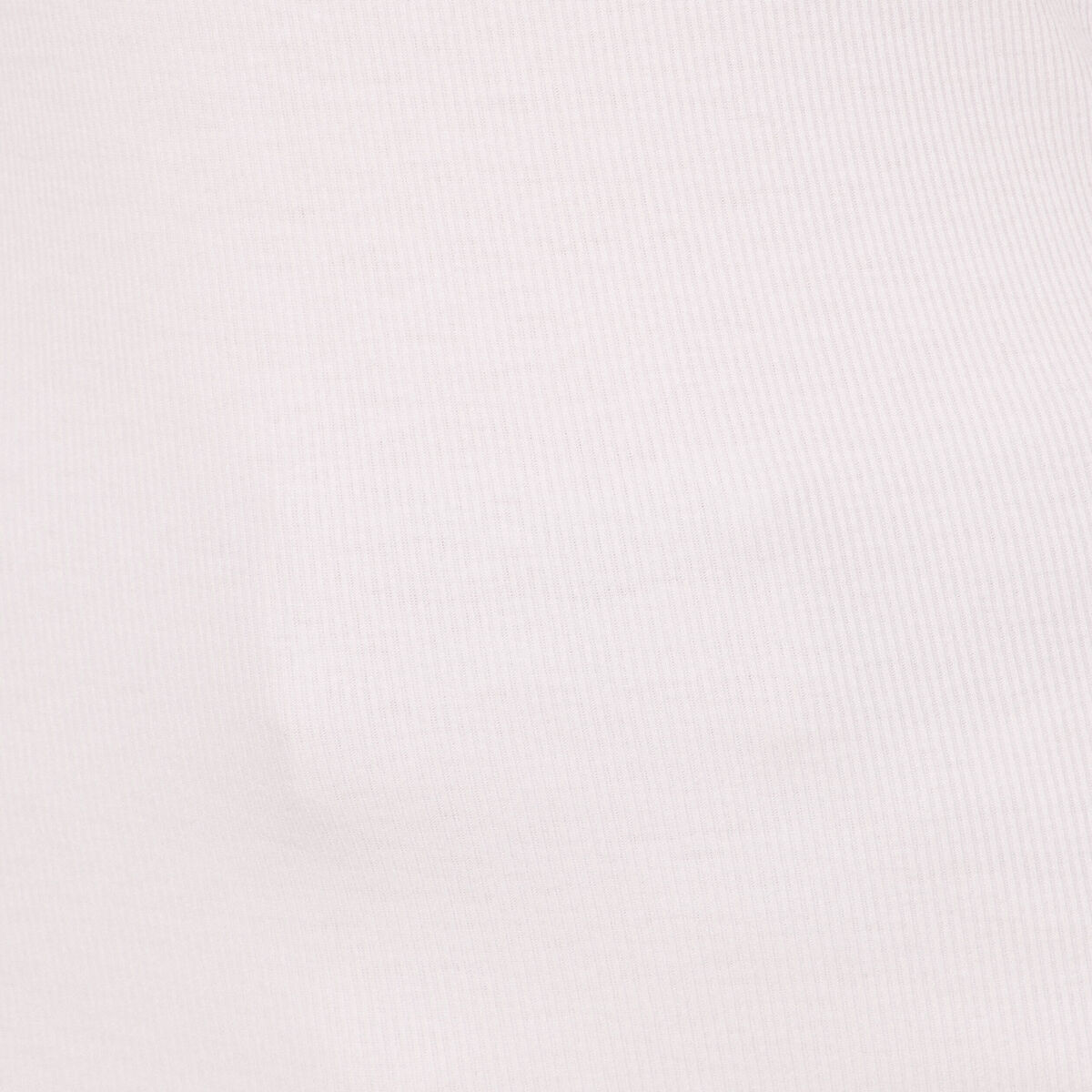T-shirt ajust&eacute; d&eacute;collet&eacute; manches longues blanc femme