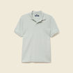 Polo cintré manches courtes en coton vert clair homme