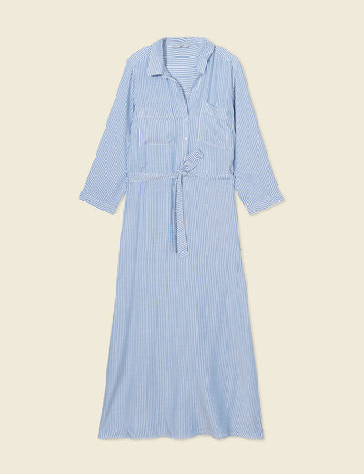 Robe chemise éco-responsable ecru femme