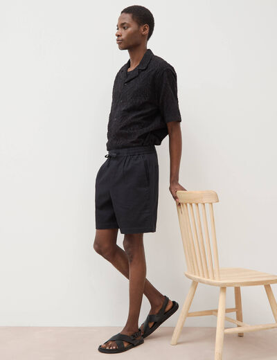 Bermuda noir homme