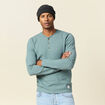 T-shirt manches longues vert foncé homme