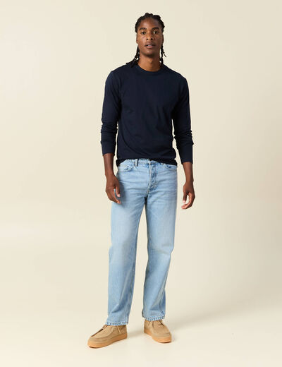 T-shirt éco-responsable bleu marine homme