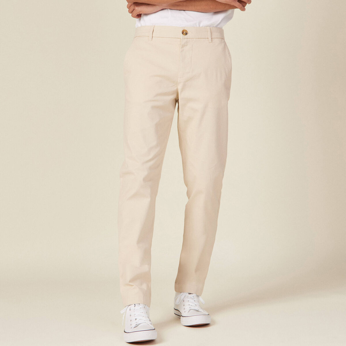 Pantalon slim Instinct chino sable homme