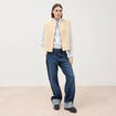 Gilet sans manches r&eacute;versible bleu femme