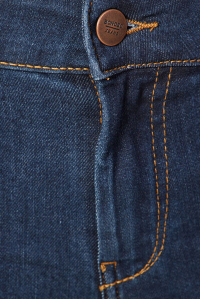Jeans regular 7/8ème denim brut femme
