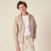 Blouson droit zipp&eacute; sable homme