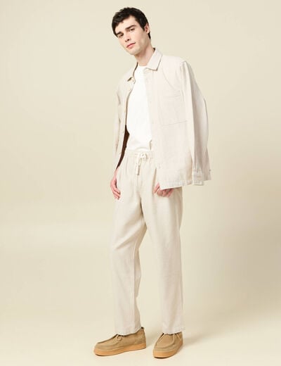 Pantalon chino beige homme