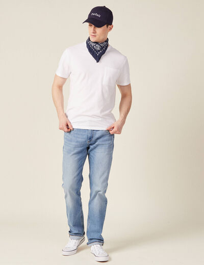 Jeans éco-responsable regular denim used homme