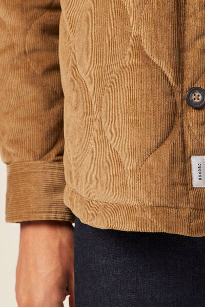 Surchemise éco-responsable beige homme