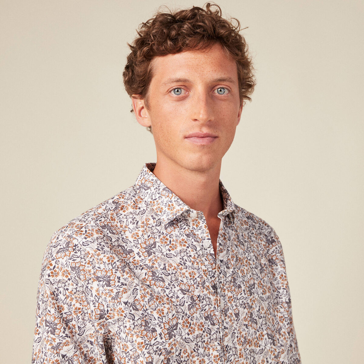 Chemise manches longues blanc homme