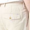 Bermuda droite à coulisse beige homme